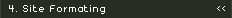 Site Formating